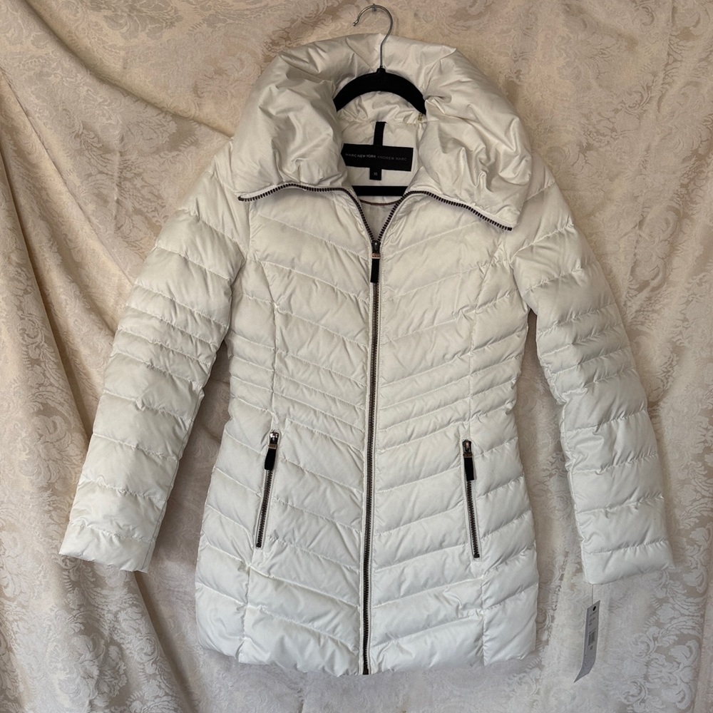 NWT Marc New York Andrew Marc White Puffer Jacket
